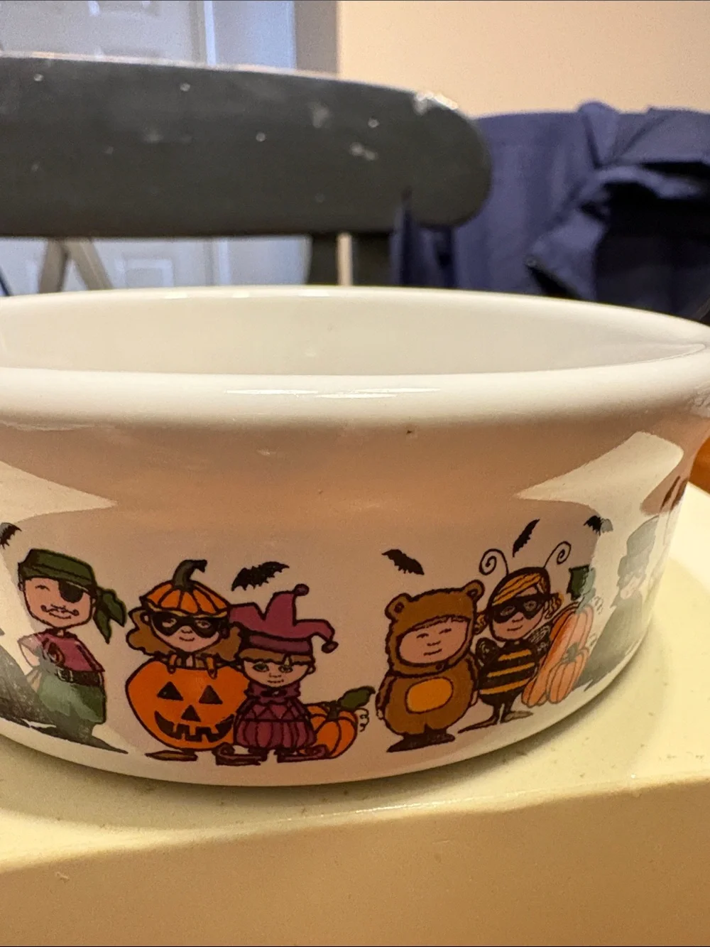 White Ceramic Bowl with 